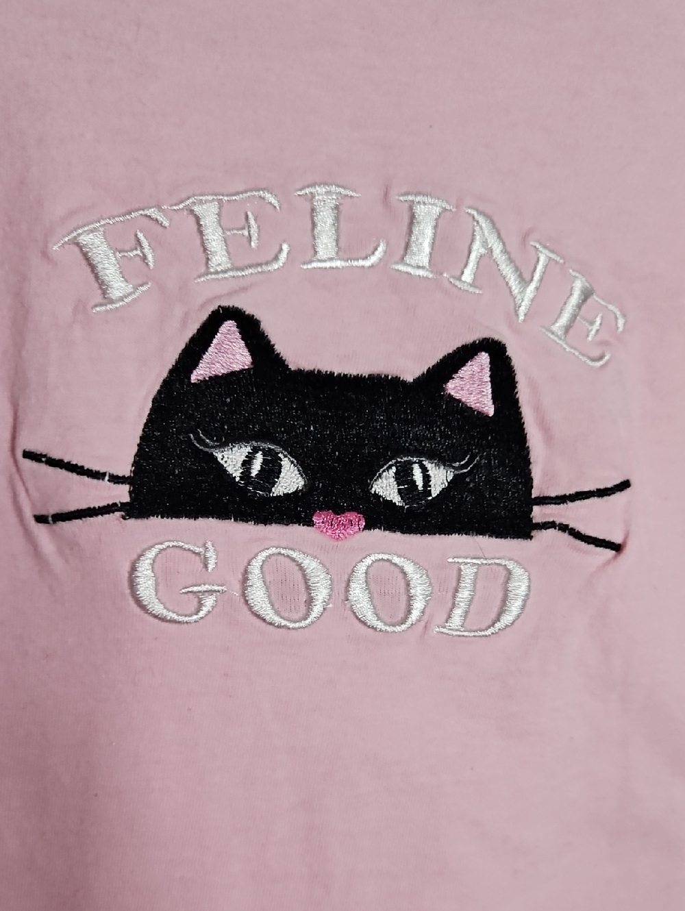 Rene Rofe Pink 'Feline Good' Cat-Print Nighty XL - Picture 3 of 4